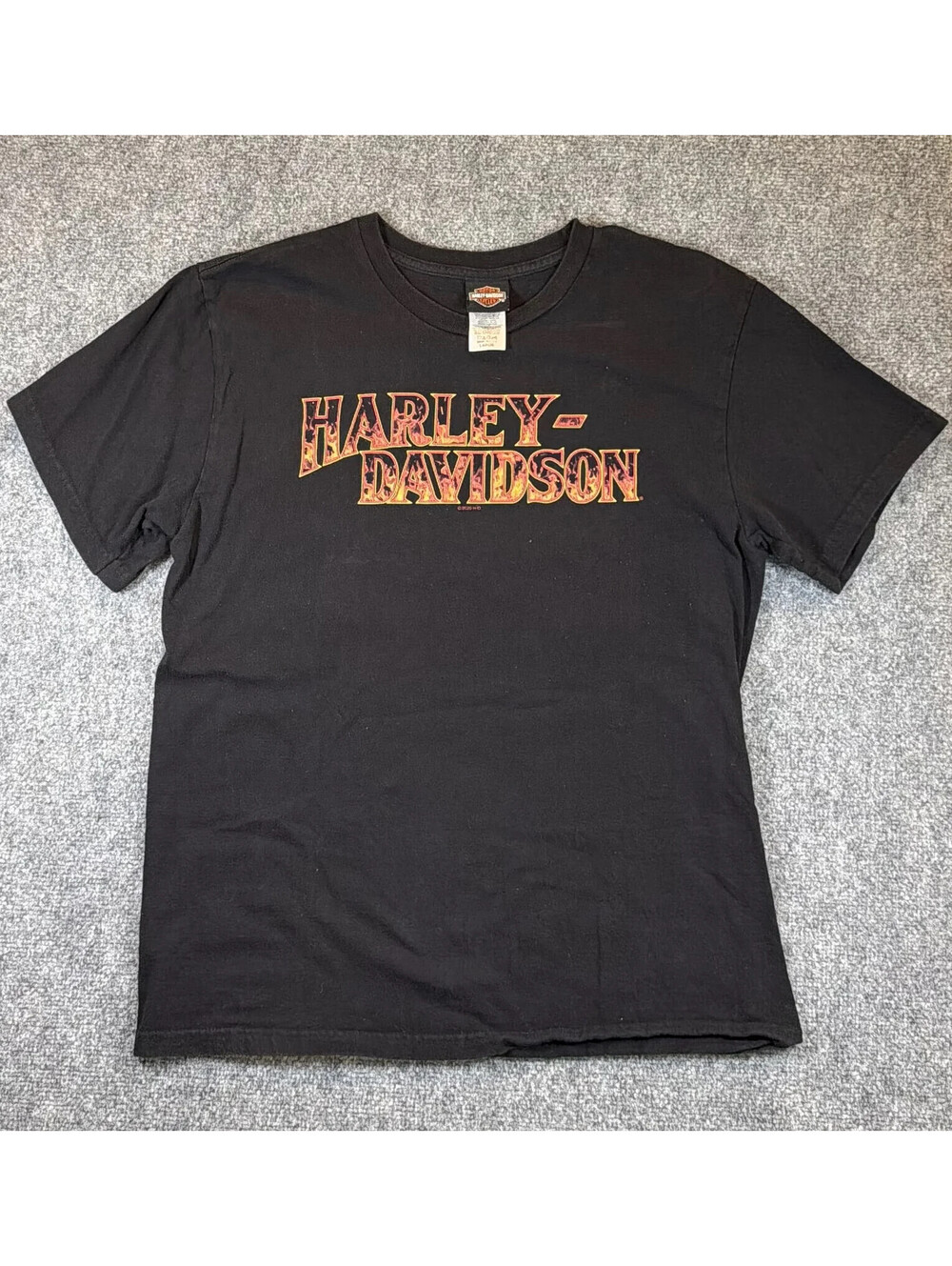 Harley Davidson Cherokee NC Flames Tee Made in USA